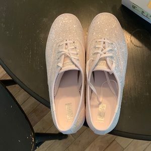 Keds. White sparkles